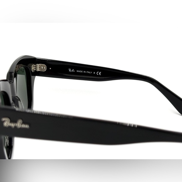 Ray-Ban State Street Sunglasses Black RB2186 Green Lens 49mm 901/31 - Picture 9 of 13